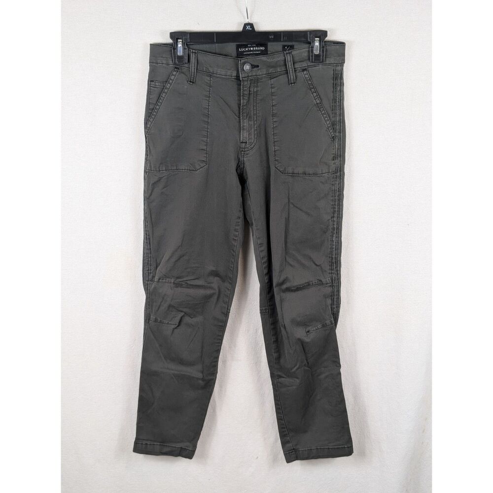 Lucky Brand The Cargo Pants Dark Green Women's Size 4/27